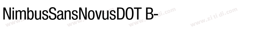 NimbusSansNovusDOT B字体转换